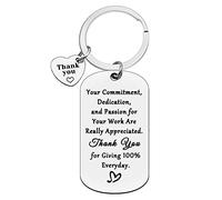 Ximalun Thank You Gifts Employee Appreciation Gifts Keyring Employee of the Month Gifts Employee Work Anniversary Christmas Birthday Leaving Retirement Gift Thank You Gift for Staff Colleagues