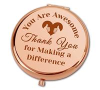 Ximalun Thank You Gifts for Women You are awesome Thank You for Making a Difference Compact Mirror for Colleagues Employee Staff Appreciation Gifts for Nurse Teacher Coach Social Worker