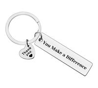 Ximalun Thank You Gifts Keyring You Make A Difference Keyring Thank You Gifts for Employee Coworker Team Mentor Teacher Coach Appreciation Gifts for Nurse Volunteer Social Worker Bus Driver