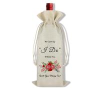 Ximalun Wedding Officiant Gift Wine Bag Wedding Officiant Proposal Gift Wine Bottle Bag Gift for Wedding Officiant Pastor Gift Wedding Host Gift Wedding Event Wine Bag