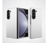 XIMAND for Samsung Galaxy Z Fold 7 Case Slim Featherlight | Bare Hand Feel Anti-Oil Spray Cover | Precise Fit | Anti-Shock Core Guard - Silver