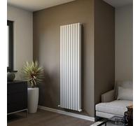 Ximax Champion Duplex Chd18052W White Vertical Designer 5627Btu Radiator, (W)526mm X (H)1800mm