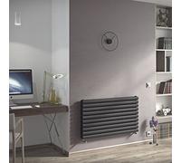 Ximax Champion Duplex Chhd58100A Anthracite Horizontal Designer 3171Btu Radiator, (W)1000mm X (H)584mm