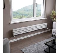Ximax Champion Duplex Fordh2361800W White Gas Horizontal Designer Radiator, (W)1800mm X (H)236mm