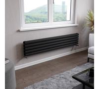 Ximax Champion Duplex Fordh2941500A Anthracite Gas Horizontal Designer Radiator, (W)1500mm X (H)294mm