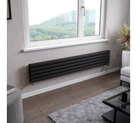 Ximax Champion Duplex Fordh2941800A Anthracite Gas Horizontal Designer Radiator, (W)1800mm X (H)294mm