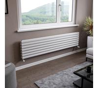 Ximax Champion Duplex Fordh4101800W White Gas Horizontal Designer Radiator, (W)1800mm X (H)410mm
