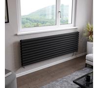 Ximax Champion Duplex Fordh5841800A Anthracite Gas Horizontal Designer Radiator, (W)1800mm X (H)584mm