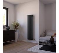 Ximax Champion For1500410A Anthracite Gas Vertical Designer 2488Btu Radiator, (W)410mm X (H)1500mm