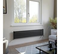 Ximax Champion Forh1164600A Anthracite Gas Horizontal Designer Radiator, (W)1500mm X (H)294mm