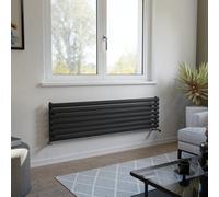 Ximax Champion Forh1164600A Anthracite Gas Horizontal Designer Radiator, (W)1500mm X (H)410mm