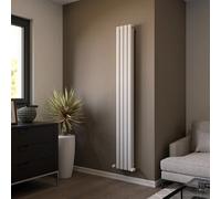 Ximax Fortuna Duplex Ford18023W White Vertical Designer 2500Btu Radiator, (W)236mm X (H)1800mm