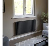 Ximax Fortuna Duplex Ford60118A Anthracite Horizontal Designer 5494Btu Radiator, (W)1180mm X (H)600mm