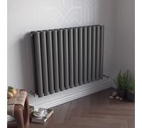 Ximax Fortuna Duplex Ford60826A Anthracite Horizontal Designer 3846Btu Radiator, (W)826mm X (H)600mm