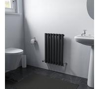 Ximax Fortuna For600410A Anthracite Gas Vertical Designer 1072Btu Radiator, (W)410mm X (H)600mm