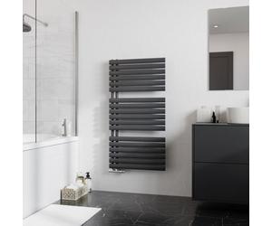 Ximax Fortuna Open Foro1164600A Anthracite Gas Vertical Designer Radiator, (W)600mm X (H)1164mm