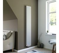 Ximax Gamba Duplex Gad1800295W White Gas Vertical Designer Radiator, (W)295mm X (H)1800mm