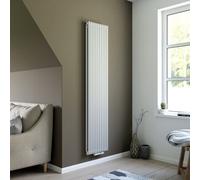 Ximax Gamba Duplex Gad1800295W White Gas Vertical Designer Radiator, (W)400mm X (H)1800mm