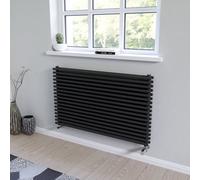 Ximax Gamba Duplex Gadh6101000A Anthracite Gas Horizontal Designer Radiator, (W)1000mm X (H)610mm