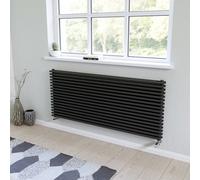 Ximax Gamba Duplex Gadh6101000A Anthracite Gas Horizontal Designer Radiator, (W)1400mm X (H)610mm