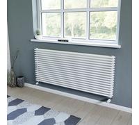 Ximax Gamba Duplex Gadh6101000W White Gas Horizontal Designer Radiator, (W)1400mm X (H)610mm
