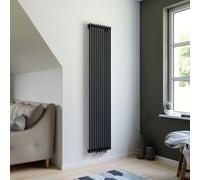 Ximax Gamba Ga1800400A Anthracite Gas Vertical Designer Radiator, (W)400mm X (H)1800mm