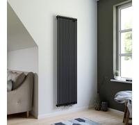 Ximax Gamba Ga1800400A Anthracite Gas Vertical Designer Radiator, (W)505mm X (H)1800mm