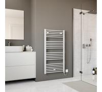 Ximax Joker Joke1140600W White Electric & Gas Vertical Electric Designer 2048Btu Radiator, (W)600mm X (H)1140mm