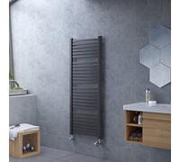Ximax K4, Anthracite Vertical Curved Towel Radiator (W)580mm X (H)1215mm