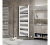 Ximax K4 K41215580W White Electric & Gas Vertical Designer 3072Btu Radiator, (W)580mm X (H)1710mm