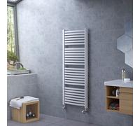 Ximax K4, White Vertical Curved Towel Radiator (W)580mm X (H)1215mm