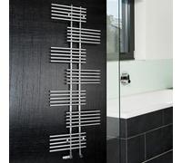 Ximax Parallel-Rail Chrome Effect Electric Towel Warmer (W)650mm X (H)1762mm