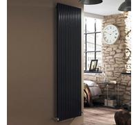 Ximax Supra Square Sus180055A Anthracite Vertical Designer 6104Btu Radiator, (W)550mm X (H)1800mm