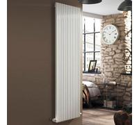 Ximax Supra Square Sus180055W White Vertical Designer 6104Btu Radiator, (W)550mm X (H)1800mm
