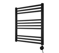 Ximax Towel Warmer Asqes677600B Black Electric Vertical Designer Radiator, Black (W)600mm (H)677mm