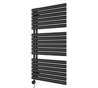 Ximax Towel Warmer Foroes1164600B Black Electric Vertical Designer Radiator, Black (W)600mm (H)1164mm