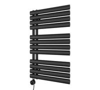 Ximax Towel Warmer Foroes816500B Black Electric Vertical Designer Radiator, Black (W)500mm (H)816mm