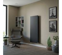 Ximax Vertirad Duplex Hwd150060A Anthracite Horizontal Or Vertical Designer 5034Btu Radiator, (W)595mm X (H)1500mm