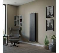 Ximax Vertirad Duplex Hwd160044A Anthracite Hydronic Vertical Designer Radiator, Anthracite (W)445mm (H)1600mm