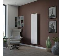 Ximax Vertirad Duplex Hwd160044W White Vertical Designer 4072Btu Radiator, (W)445mm X (H)1600mm