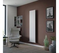 Ximax Vertirad Duplex Hwd1800445W White Gas Vertical Designer Panel 4024Btu Radiator, (W)445mm X (H)1800mm