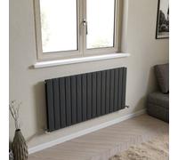 Ximax Vertirad Duplex Hwd6001195A Anthracite Gas Horizontal Designer Panel 3901Btu Radiator, (W)1195mm X (H)600mm