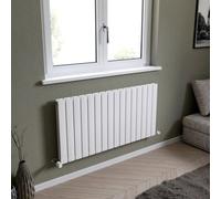 Ximax Vertirad Duplex Hwd6001195W White Gas Horizontal Designer Panel 3901Btu Radiator, (W)1195mm X (H)600mm
