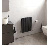 Ximax Vertirad Duplex Hwd600445A Anthracite Gas Vertical Designer Panel 1464Btu Radiator, (W)445mm X (H)600mm