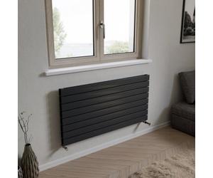 Ximax Vertirad Duplex Hwhd1195600A Anthracite Gas Horizontal Designer Panel Radiator, (W)1200mm X (H)595mm