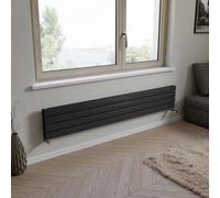 Ximax Vertirad Duplex Hwhd1195600A Anthracite Gas Horizontal Designer Panel Radiator, (W)1800mm X (H)295mm