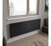Ximax Vertirad Duplex Hwhd1195600A Anthracite Gas Horizontal Designer Panel Radiator, (W)1800mm X (H)595mm