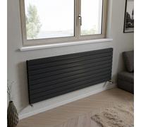 Ximax Vertirad Duplex Hwhd1195600A Anthracite Gas Horizontal Designer Panel Radiator, (W)1800mm X (H)670mm