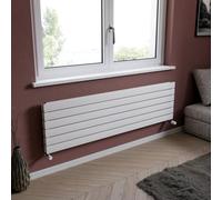 Ximax Vertirad Duplex Hwhd1195600W White Gas Horizontal Designer Panel Radiator, (W)1600mm X (H)445mm
