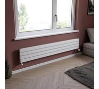 Ximax Vertirad Duplex Hwhd1195600W White Gas Horizontal Designer Panel Radiator, (W)1800mm X (H)295mm